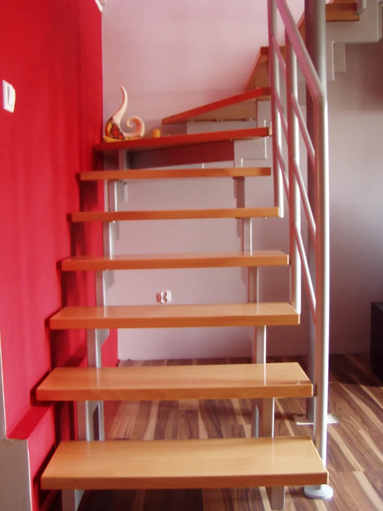 Metal & wood Stairs