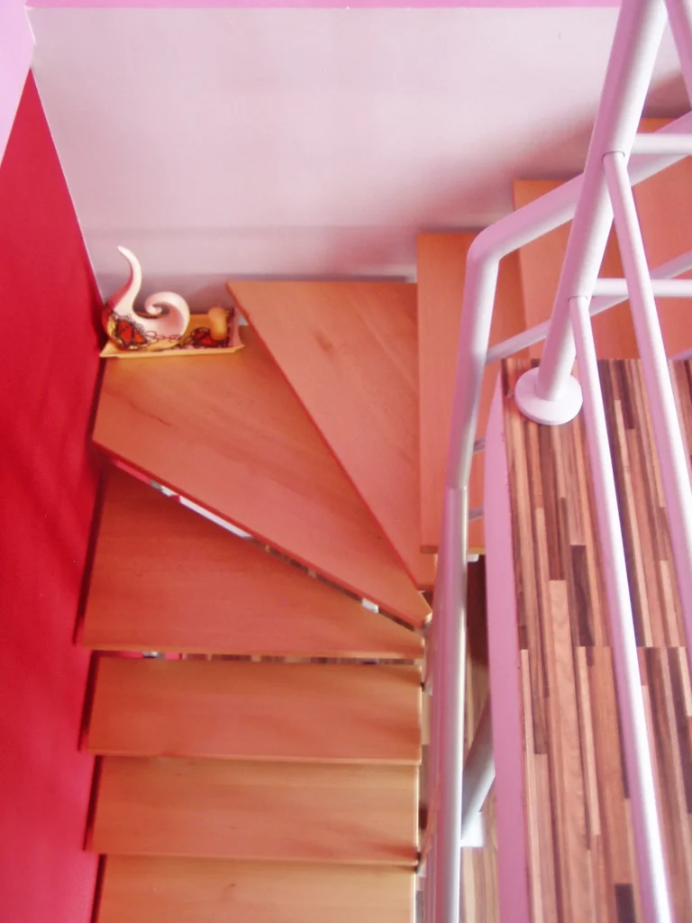 Metal & wood Stairs