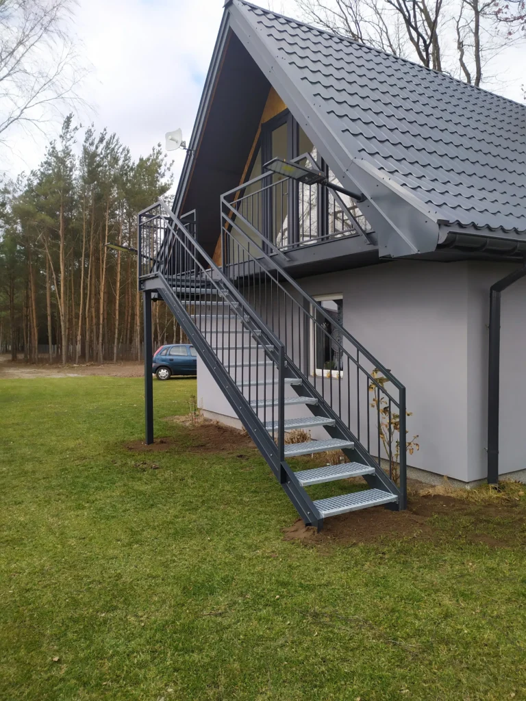 Metal stairs