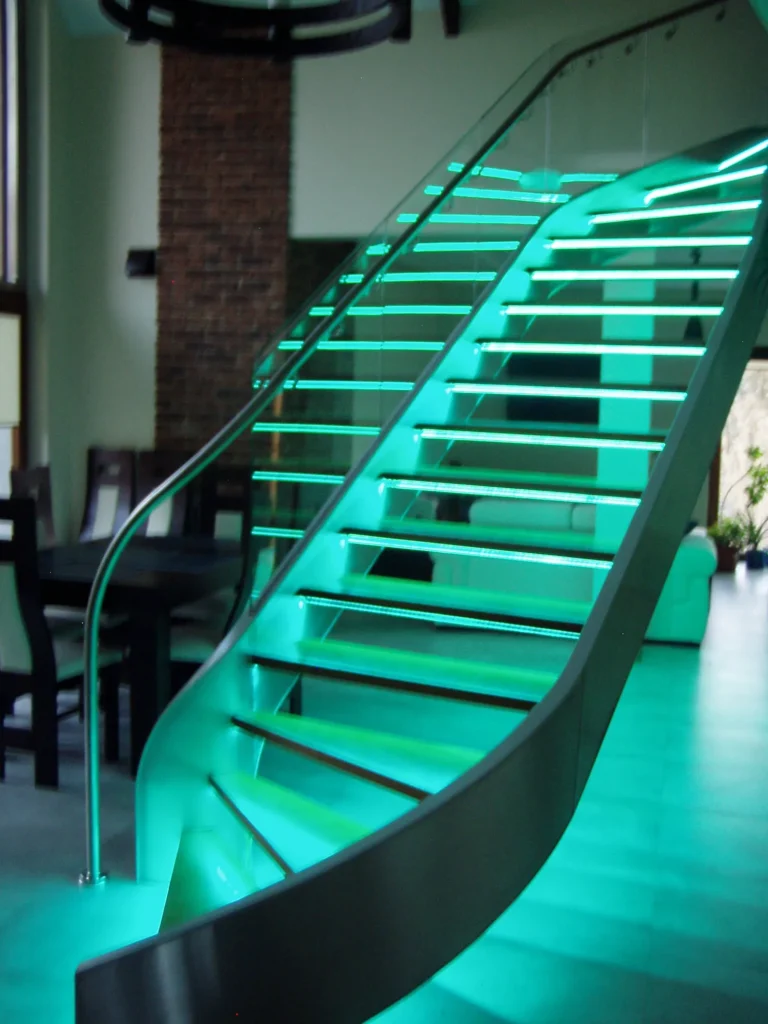 Metal & wood Stairs