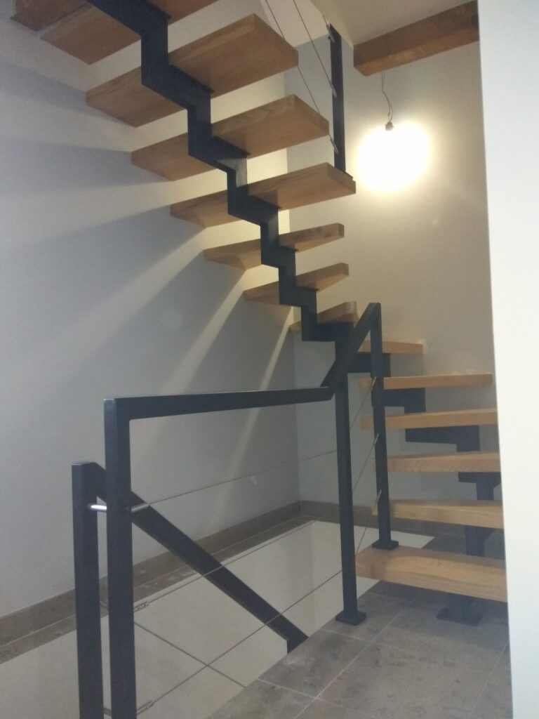 Open-riser stairs