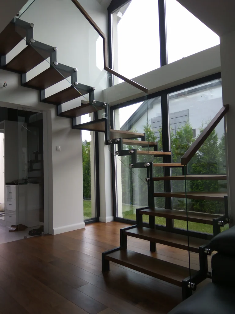 Metal & wood Stairs