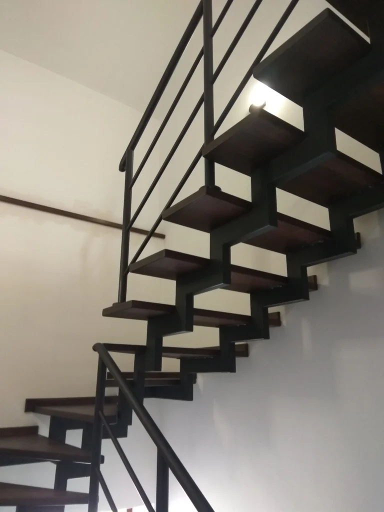 Metal & wood Stairs