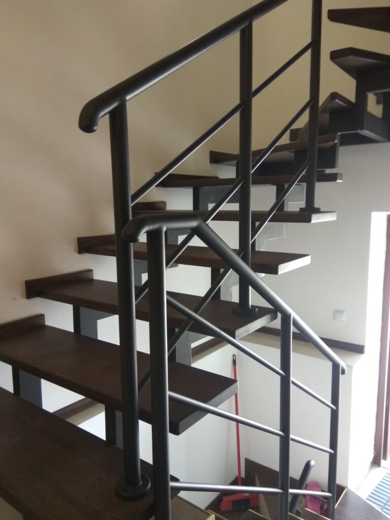 Open-riser stairs