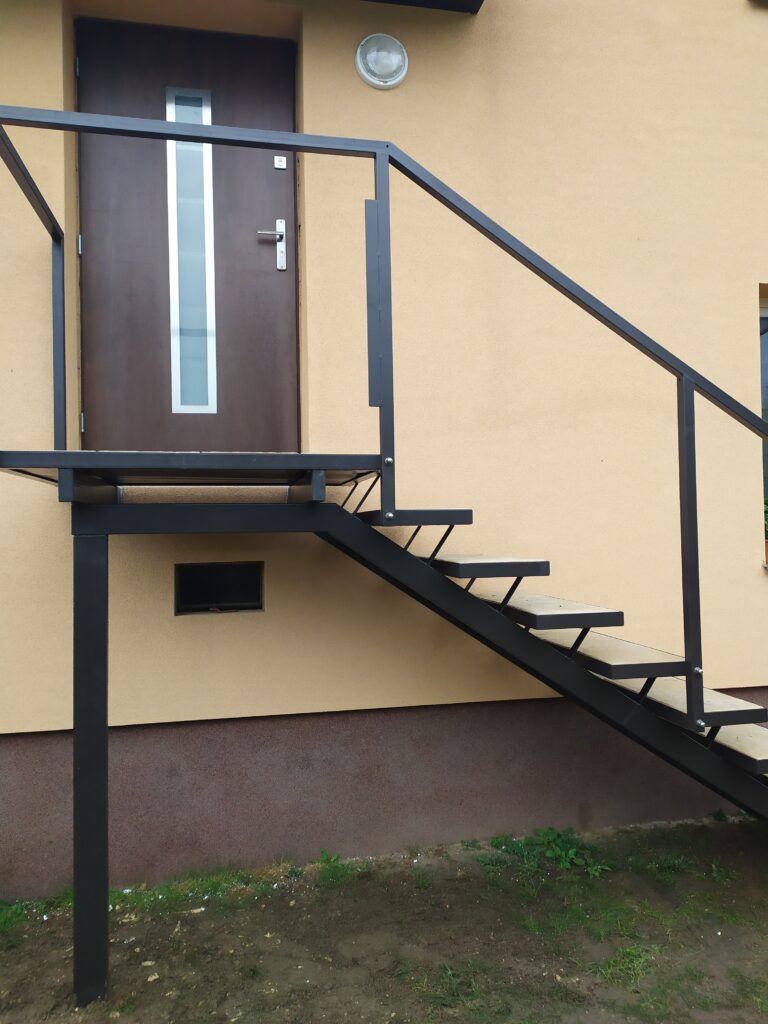 Open-riser stairs