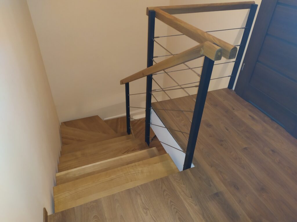 Open-riser stairs
