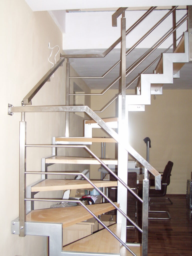 Open-riser stairs